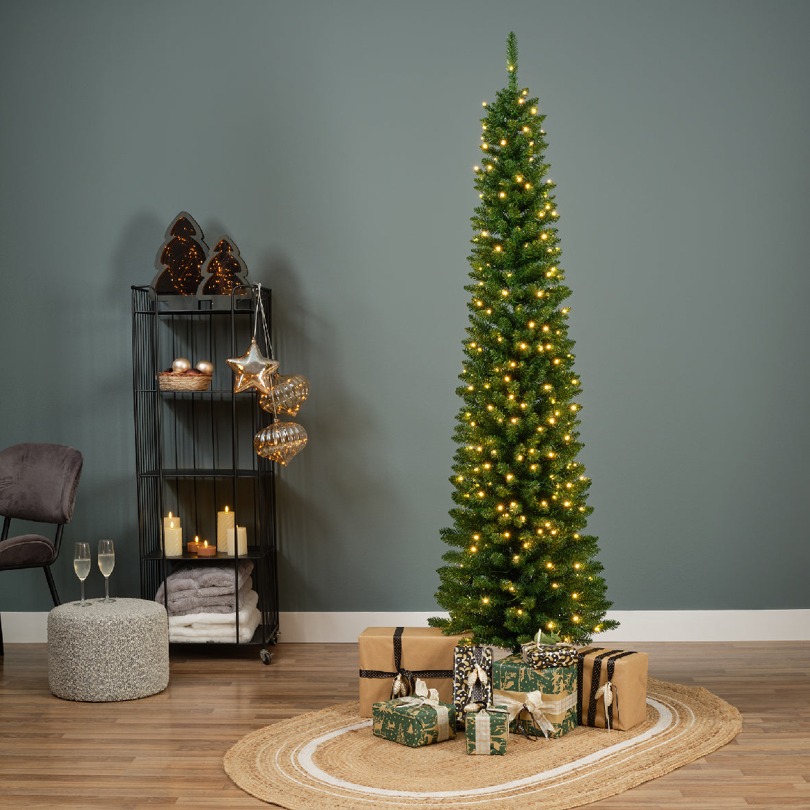 CAVALESE SLIM TREE H210CM-280 LIGHTS