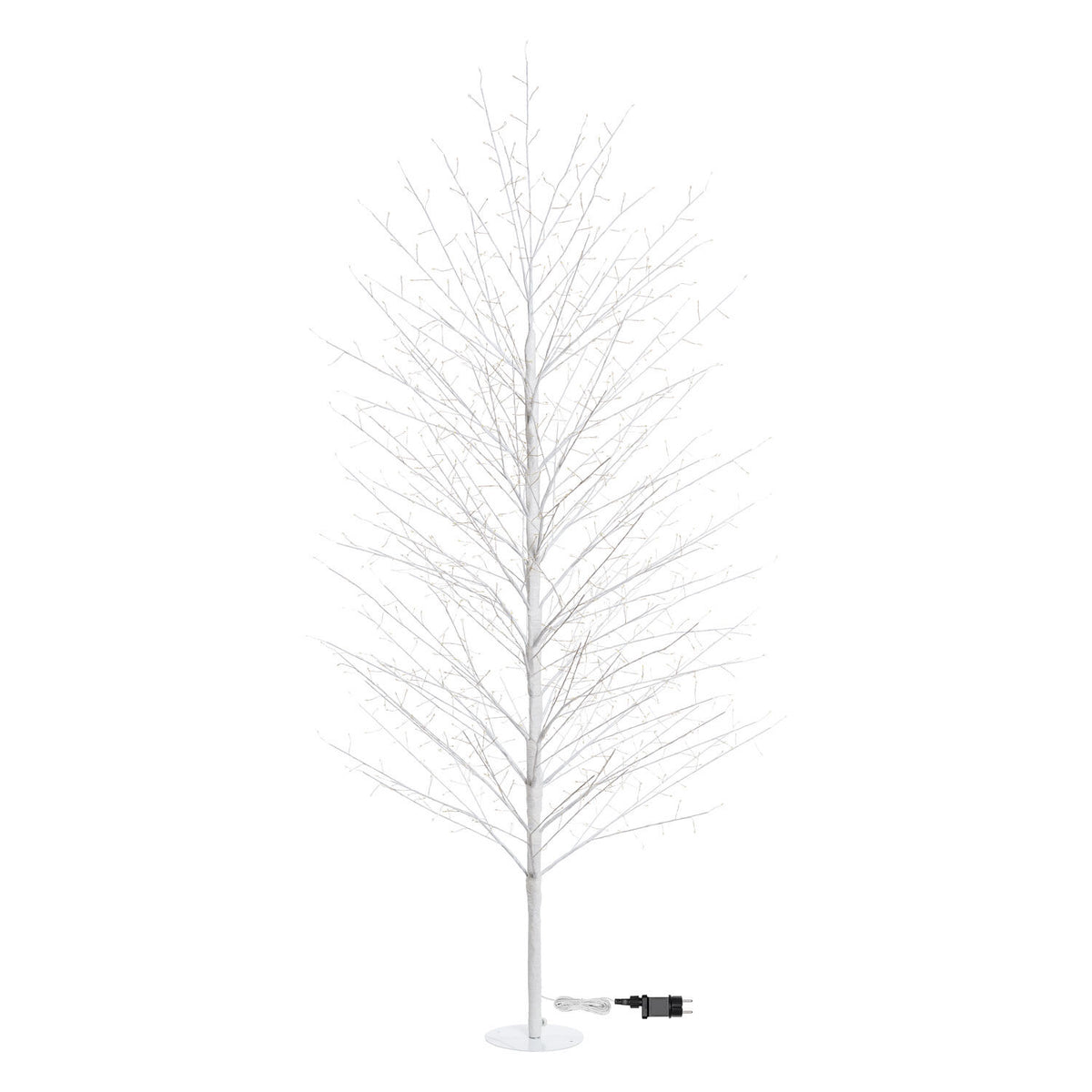 Albero luminoso luce calda tiglio bianco 1120 micro led h200 cm