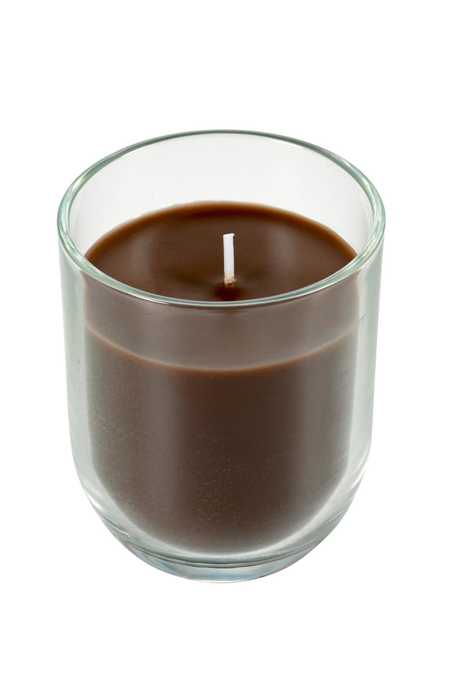 Casa FLAM Candle 3 colors grey, brown, orange, H 8 cm - Ø 7 cm