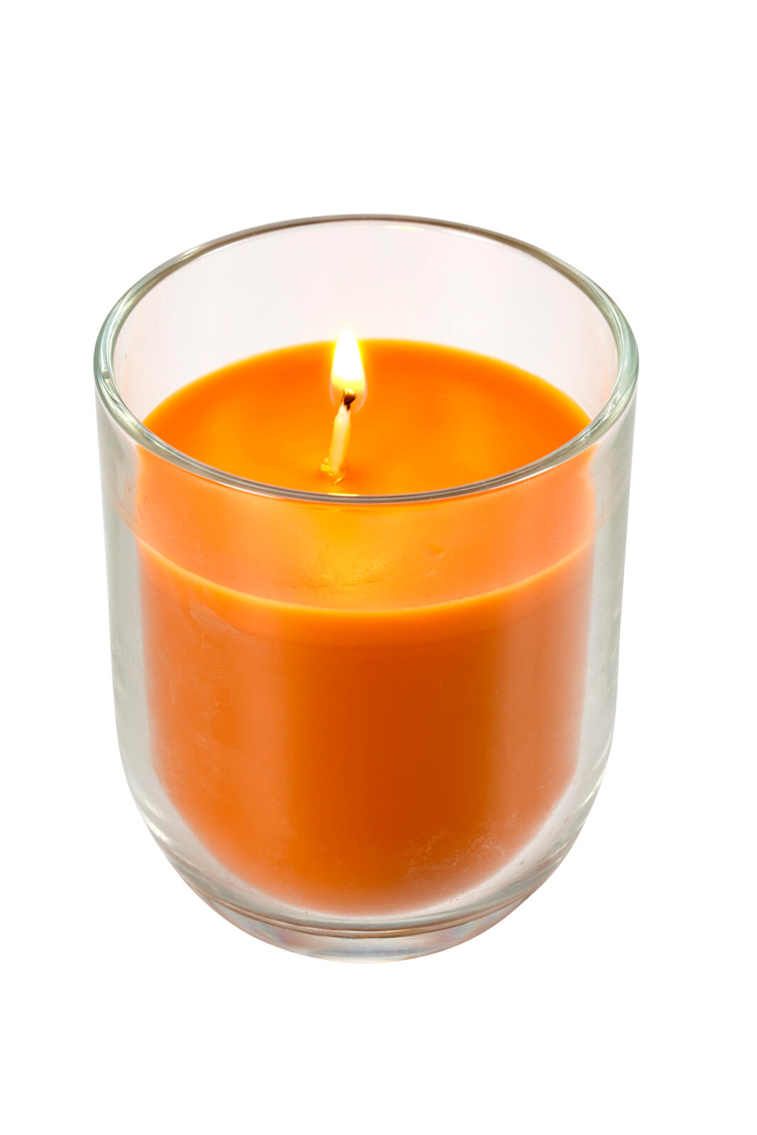 FLAM Candle - orange, H 8 cm - Ø 7 cm - best price from Maltashopper.com CS674940-ORANGE