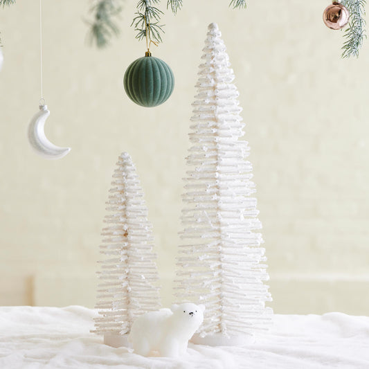 ICY White decorative tree H 50 cm