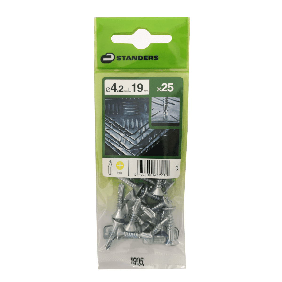 COUNTERSUNK HEAD SCREWS FOR METAL AUTOPERFO