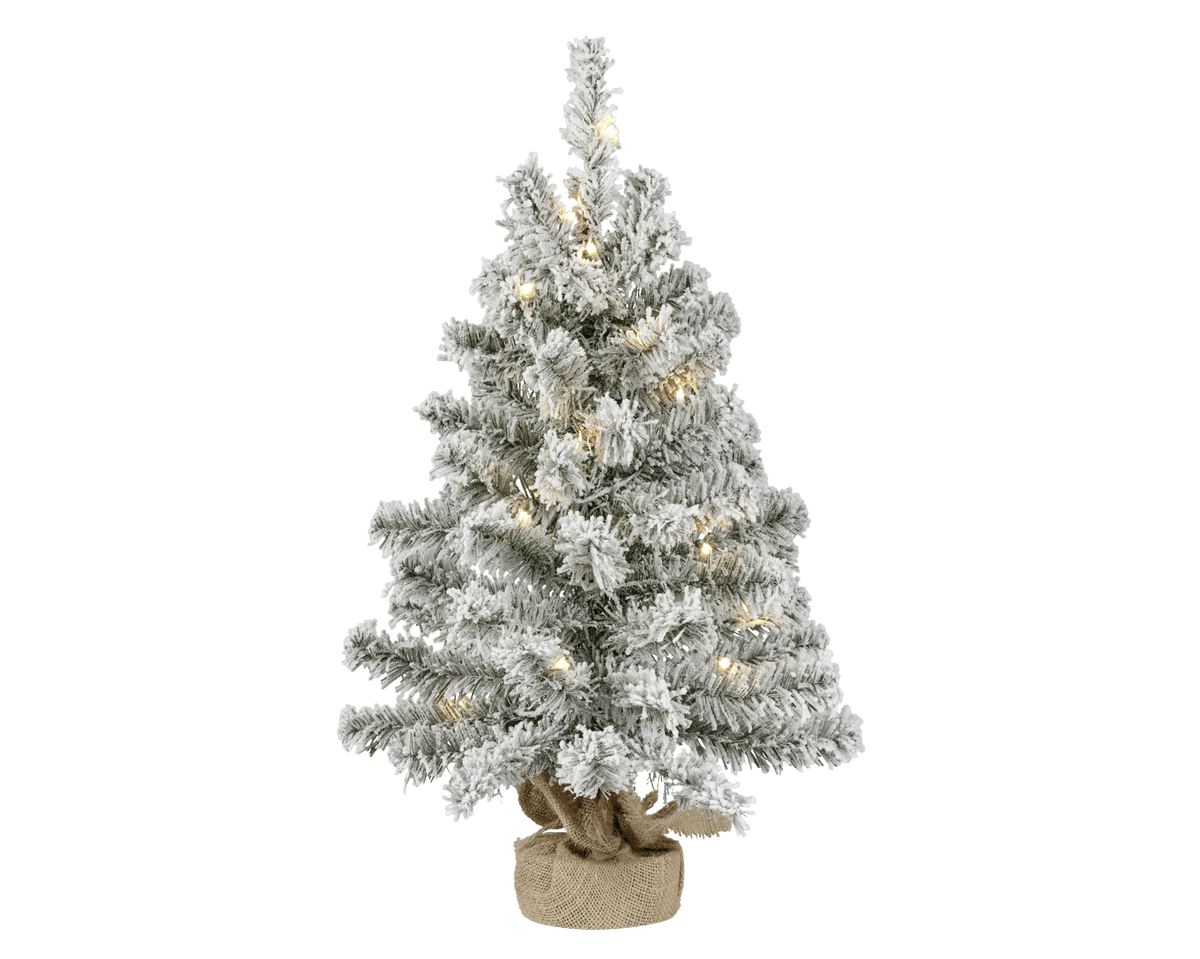 Snow-covered Christmas tree with LEDs, height 60 cm, Imperial