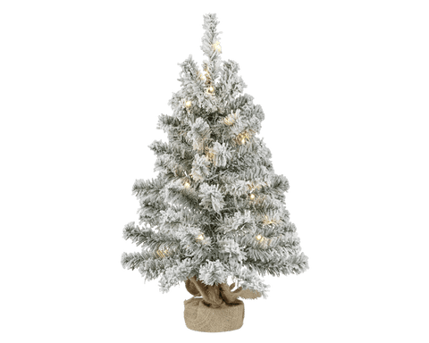 Snow-covered Christmas tree with LEDs, height 60 cm, Imperial