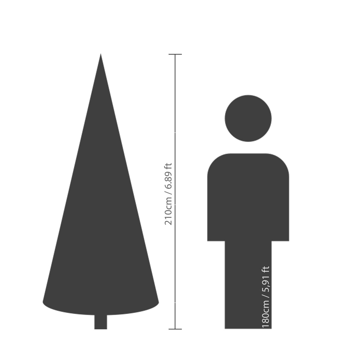 Albero verde lapland h210cm