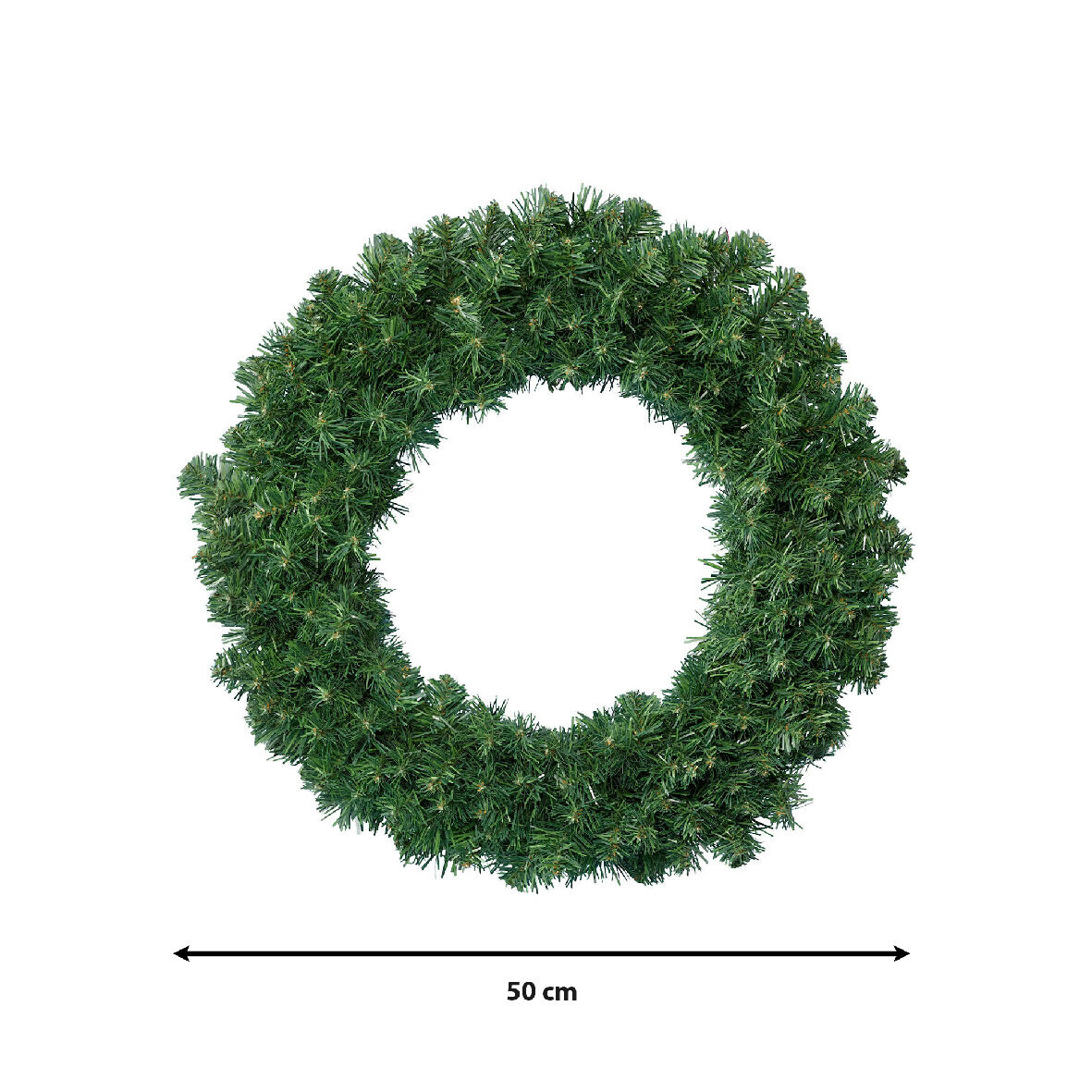 Green wreath, 50 cm in diameter