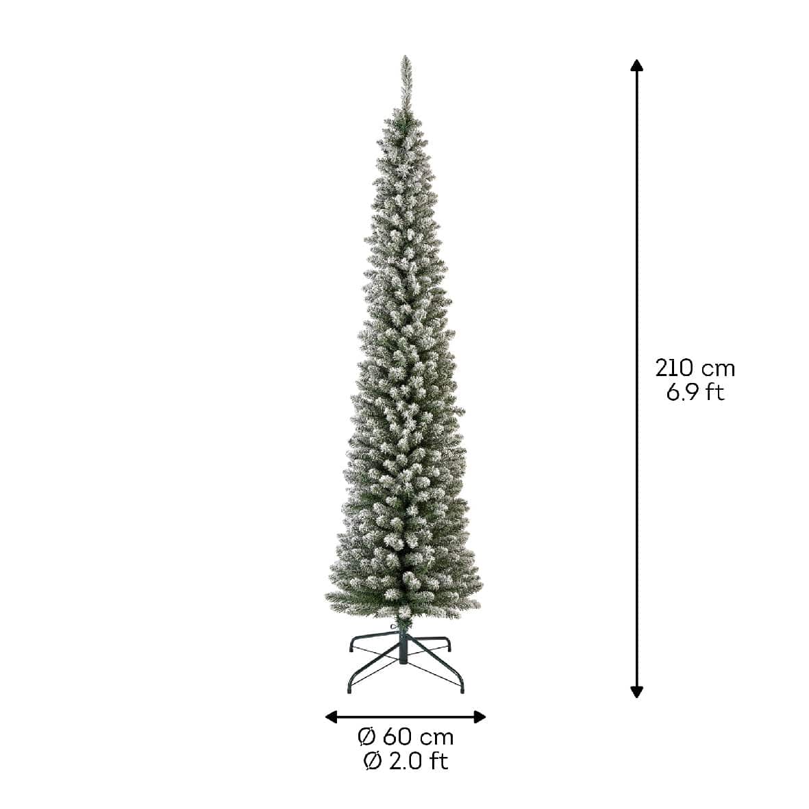 Bricocenter SNOWY SLIM CAVALESE TREE H210CM