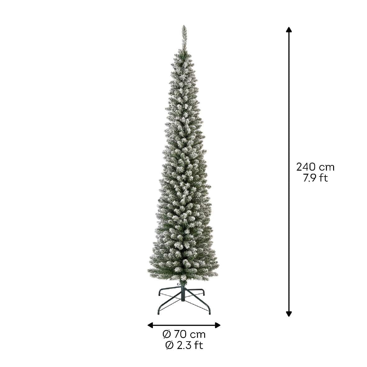 Bricocenter SNOWY SLIM CAVALESE TREE H240CM