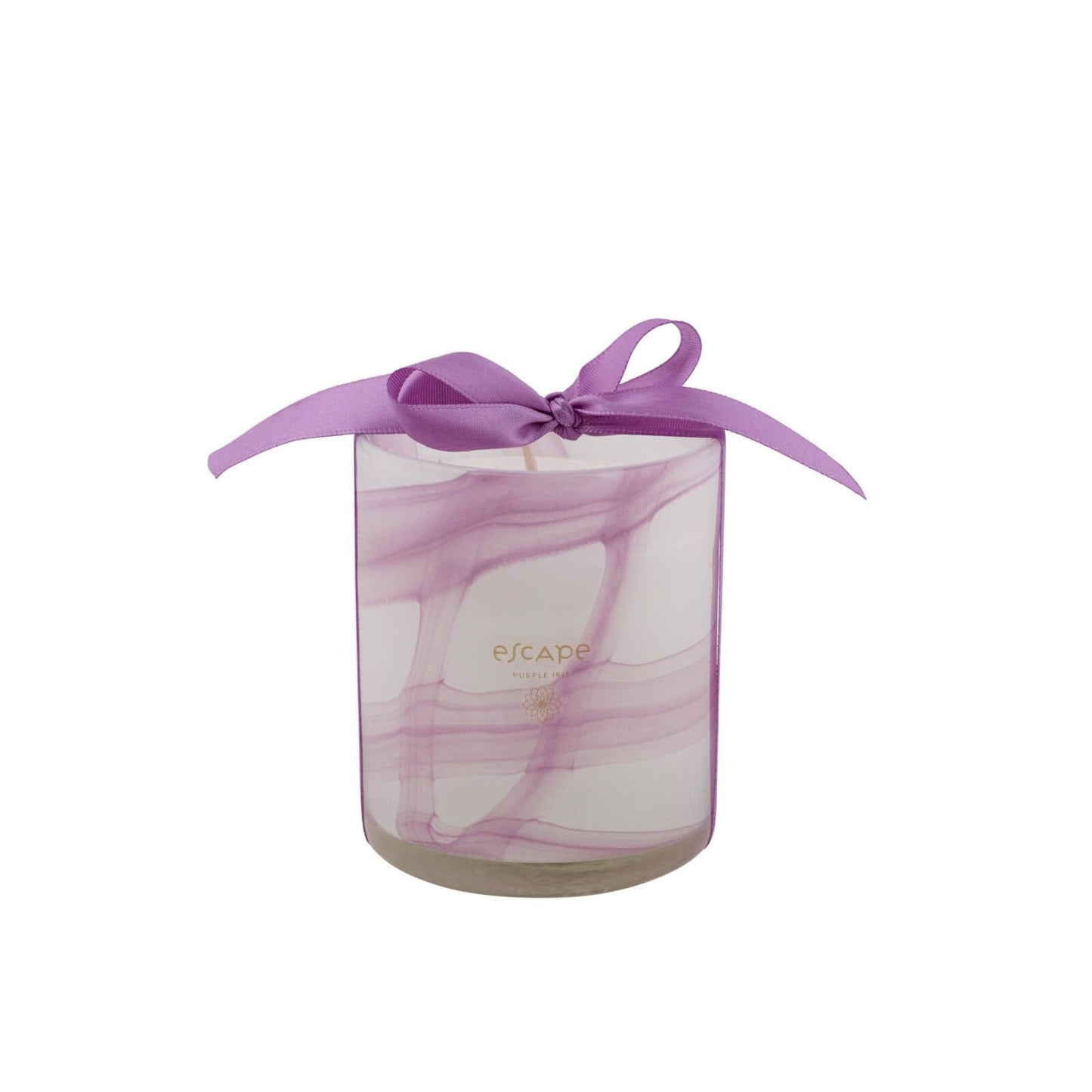 Casa ESCAPE PURPLE IRIS Scented candle in a light purple vase, H 10 cm - Ø 8,5 cm