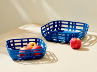 GEOMETRIC Blue fruit basket