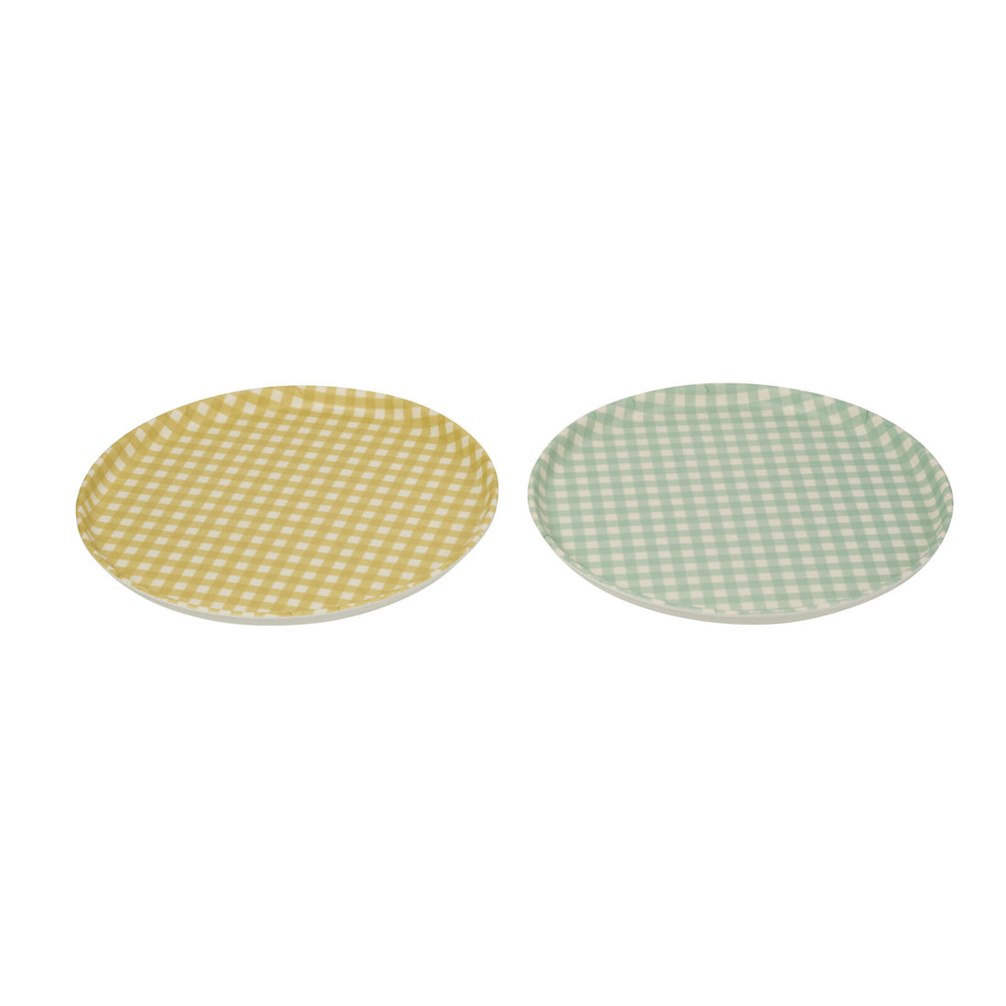 VICHY Round tray 2 colours yellow
