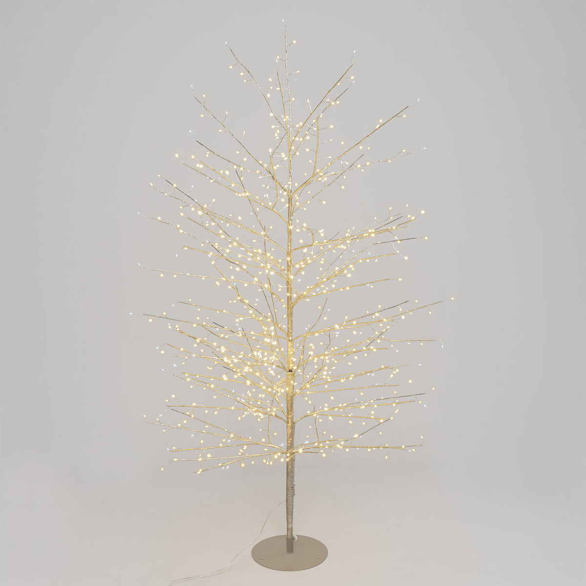 Champagne-coloured lime tree light, white light, 784 micro LEDs, h170 cm