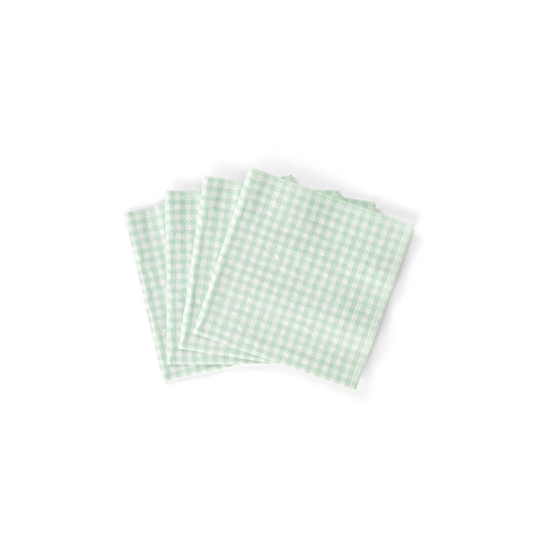 VICHY Set of 20 green napkins