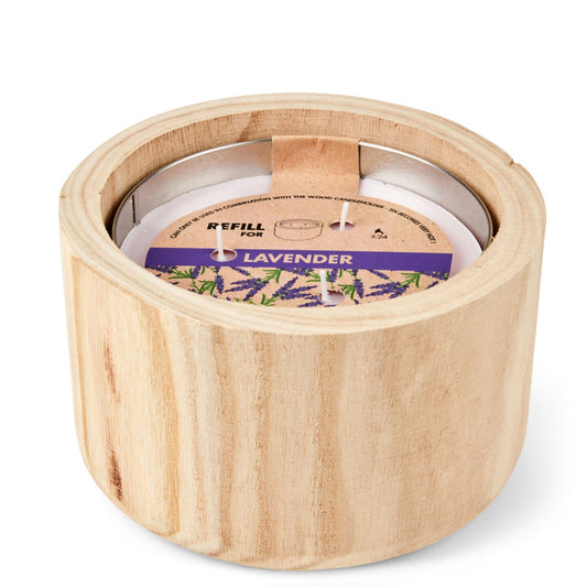 Casa WOOD REFILL GARDEN CANDLE LILA