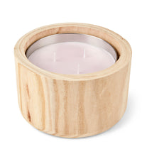 WOOD Purple outdoor candle, lavender, H 7.5 cm - Ø 15 cm