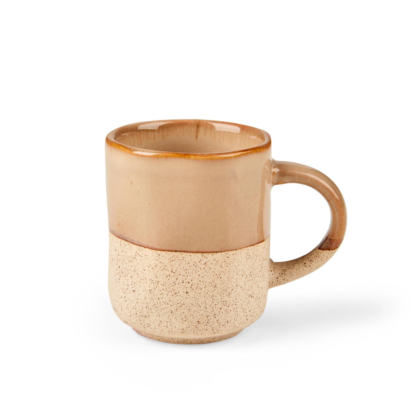 Casa ESPRESSO BEIGE Mug 10 CL beige - set of 4 , H 6,7 cm - Ø 5,6 cm