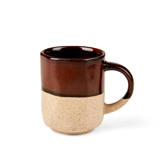 Casa ESPRESSO BROWN Mug 10 CL brown - set of 4 , H 6,7 cm - Ø 5,6 cm