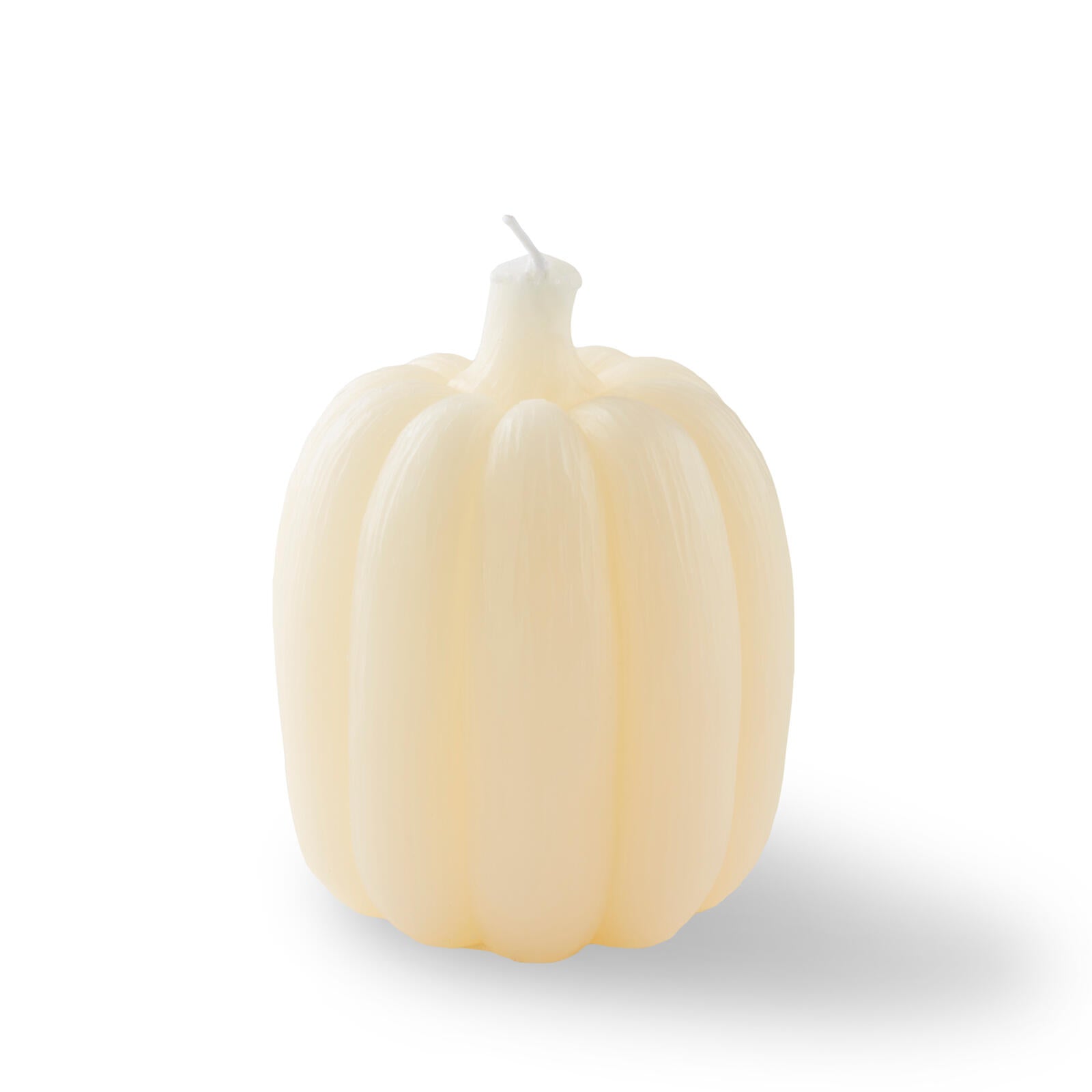 PUMPKIN CANDLE H12 WHITE