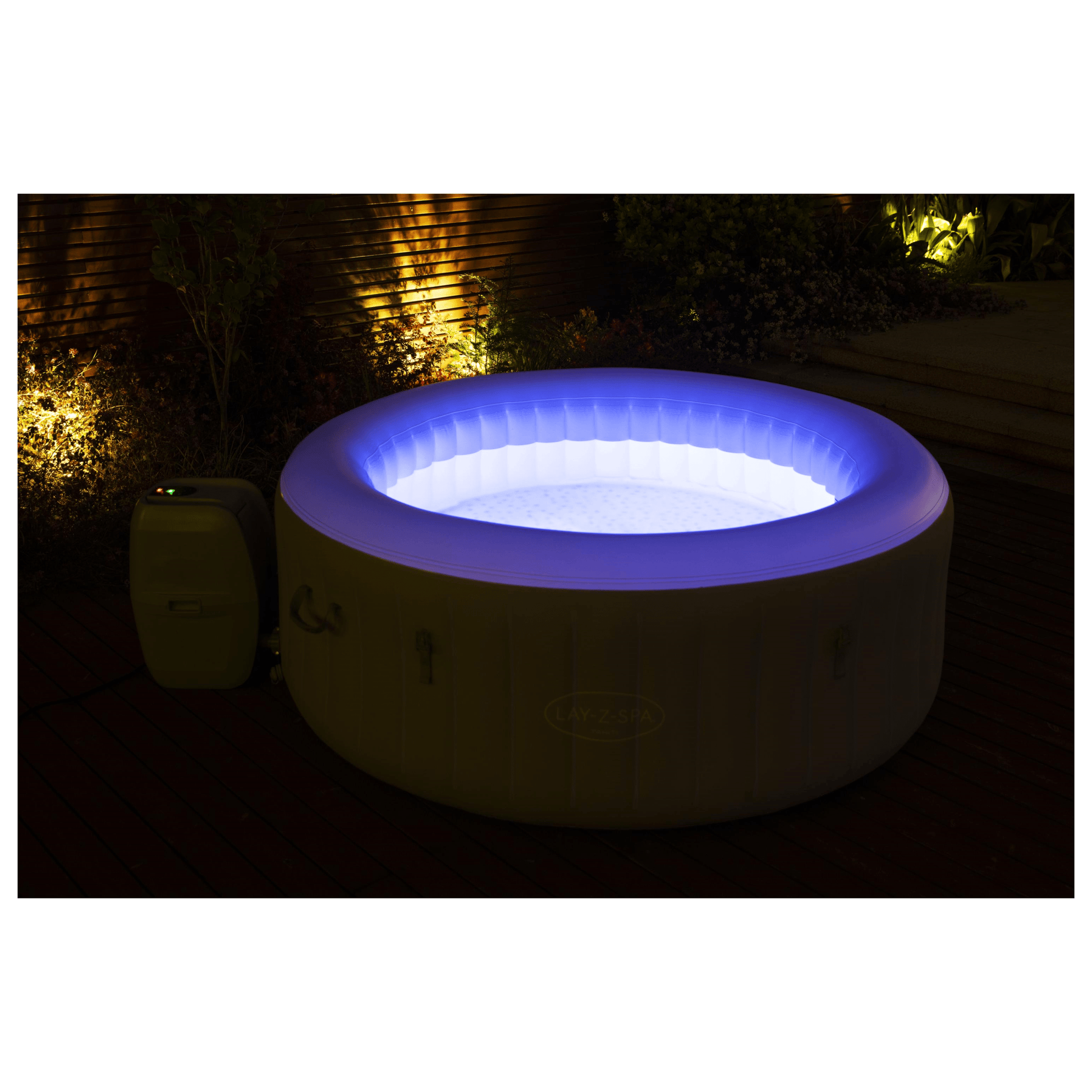 Bricocenter SPA POOL TAHITI D1.80m X 66cm, light gray, led lights 2-4 people