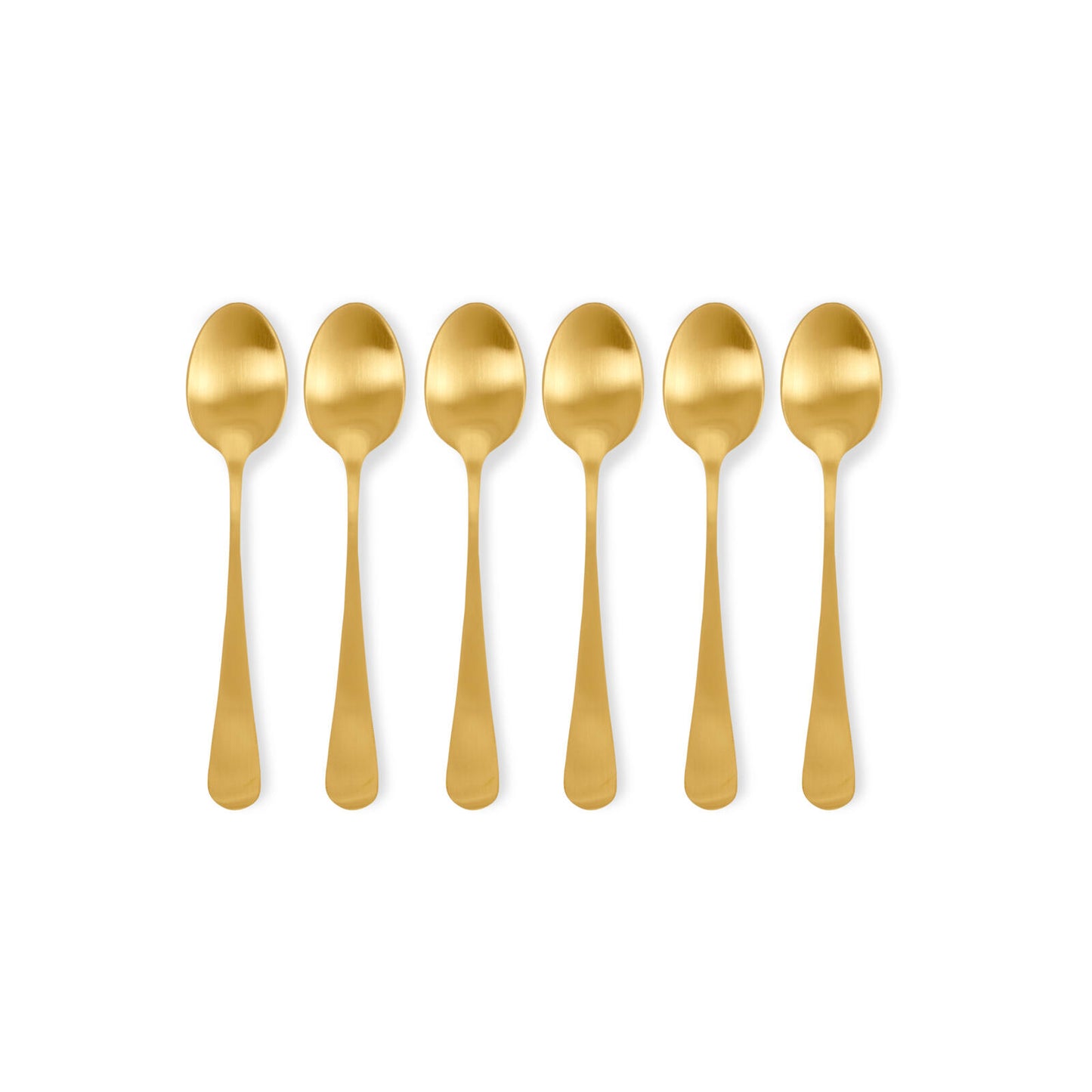 AXELLE xespresso spoons set of 6 golden, L 12,6 cm