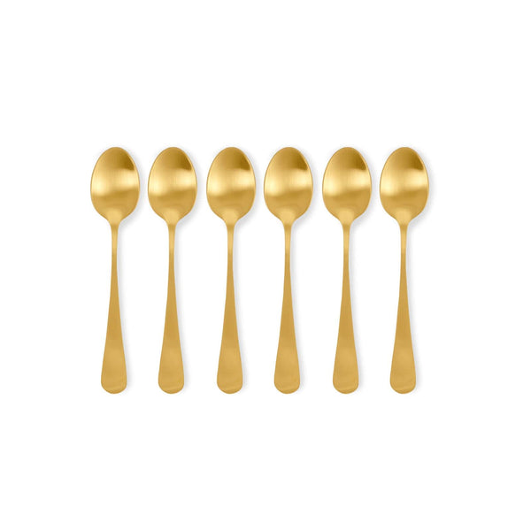 AXELLE S/6 ESPRESSOSPOONS GOLD