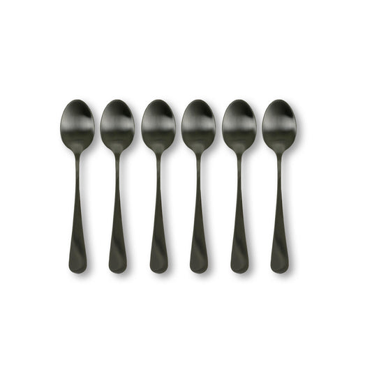 AXELLE xespresso spoons set of 6 black, L 20 cm