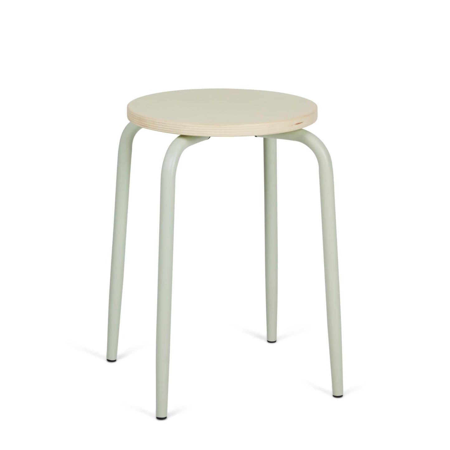 Casa JONAS Light green stool, H 45 x W 35 x D 35 cm - Ø 35 cm