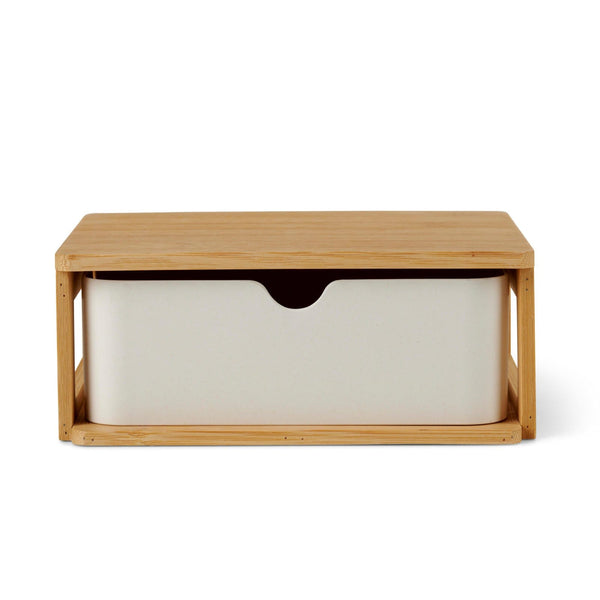 KONDO Organizer 1 drawer white, natural, H 8 x W 19,5 x D 14,8 cm