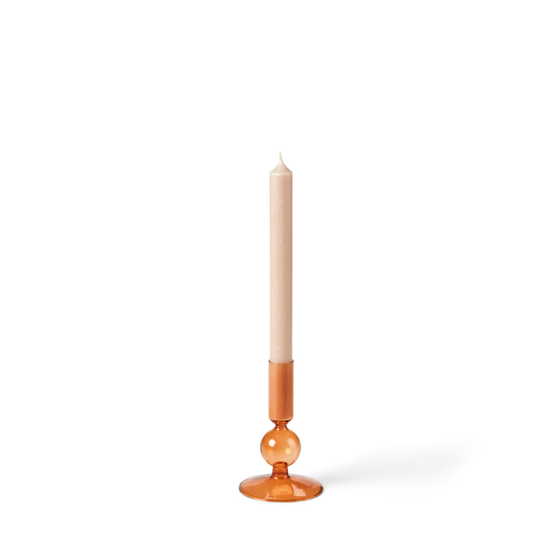 ISA CANDLESTICK BROWN Ø8X13CM