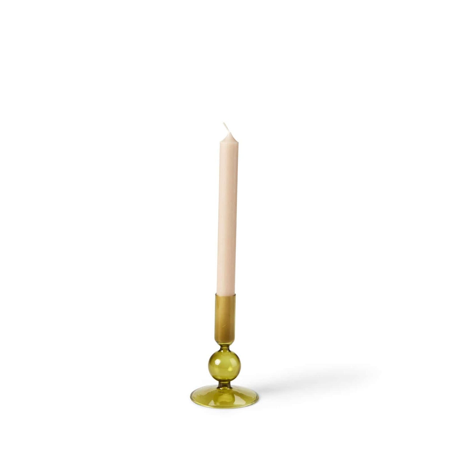 Casa ISA Green candlestick, H 13 cm - Ø 8 cm