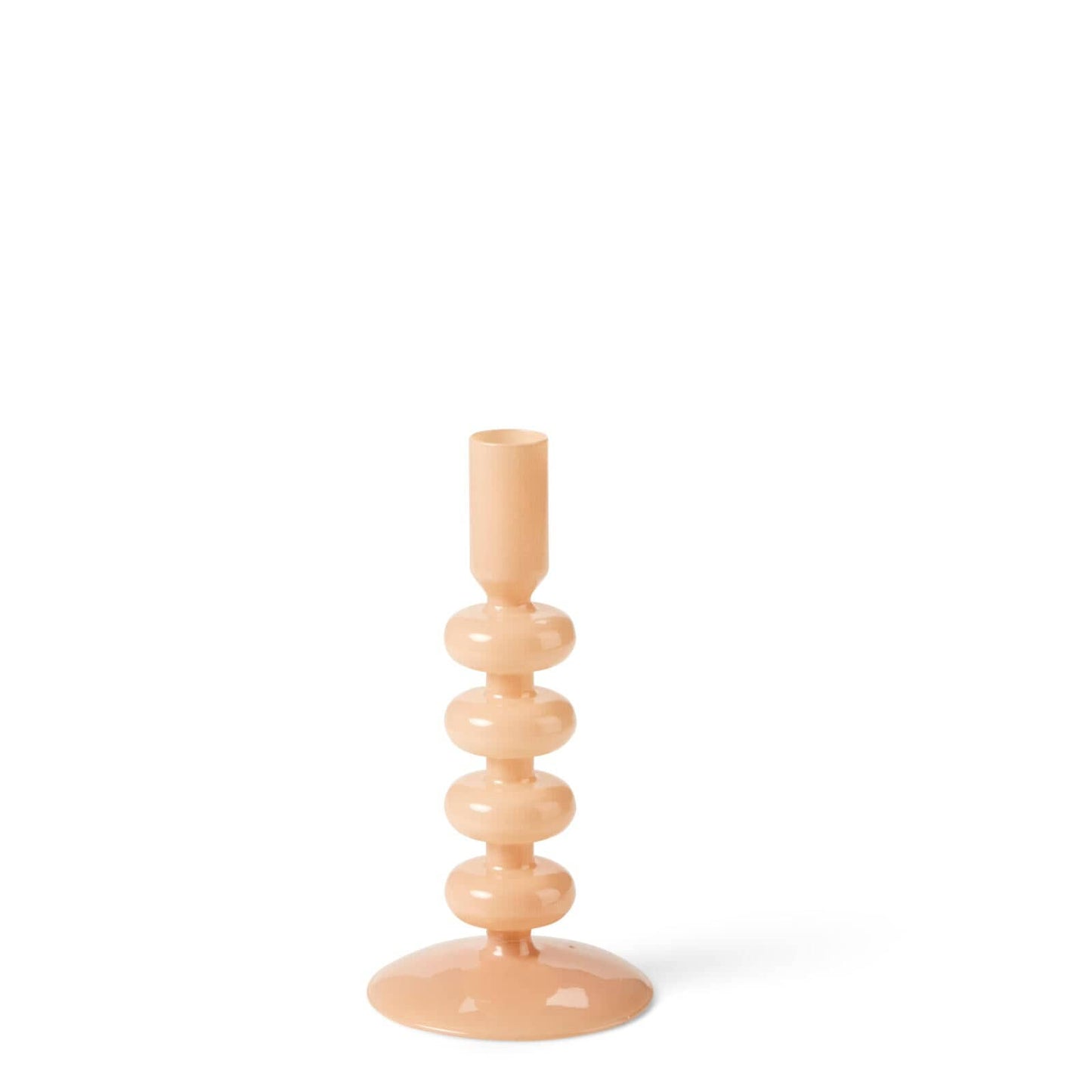 Casa ISA Cream opal candlestick, H 17 cm - Ø 9 cm