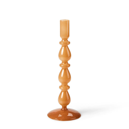 Casa ISA Brown Brown Opal Candlestick, H 24,5 cm - Ø 9 cm