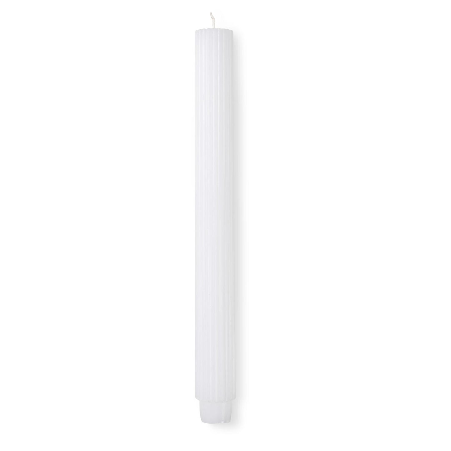 Casa RIB CANDLE WHITE 25CM