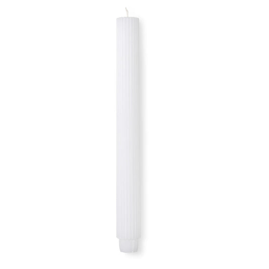 Casa RIB CANDLE WHITE 25CM