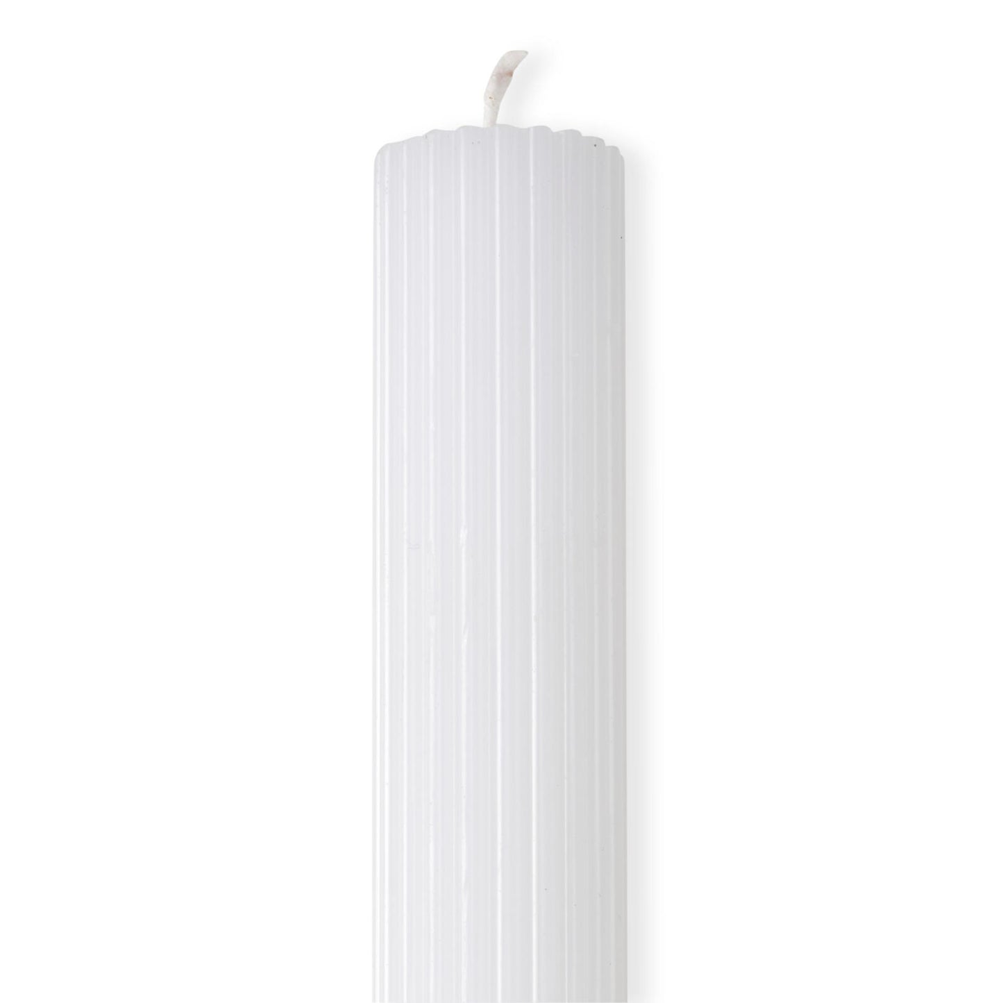 Casa RIB CANDLE WHITE 25CM