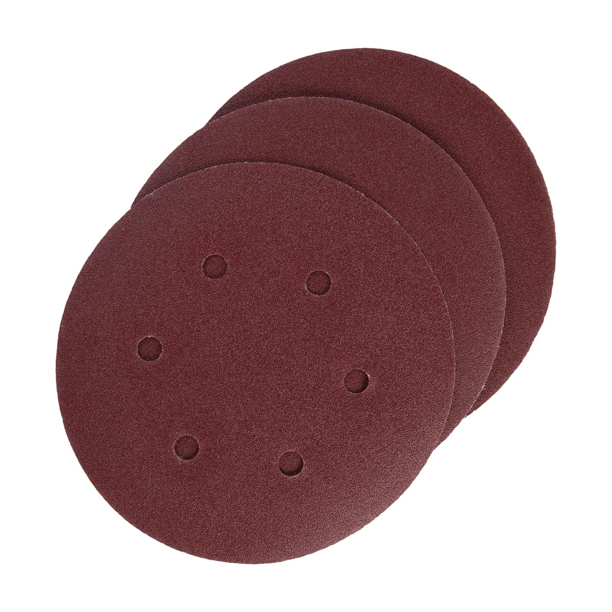 DEXTER RANDOM ORBITAL SANDER ABRASIVE, FOR WOOD 150 MM, DRILLED, GRIT 180, 5 PIECES