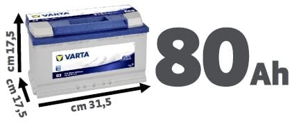 Bricocenter VARTA BLUE DYNAMIC 80 AH BATTERY