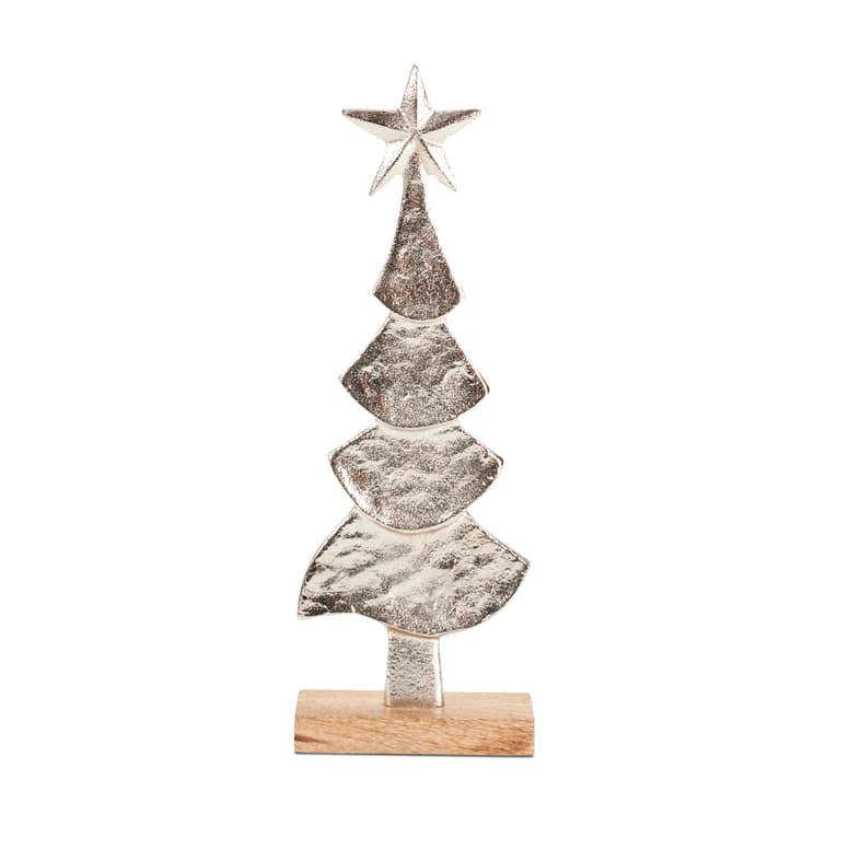 Casa SILVER TREE DECO ON FOOT 28CM