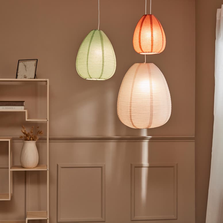 AREL Light pink lampshade, H 54 cm - Ø 43 cm