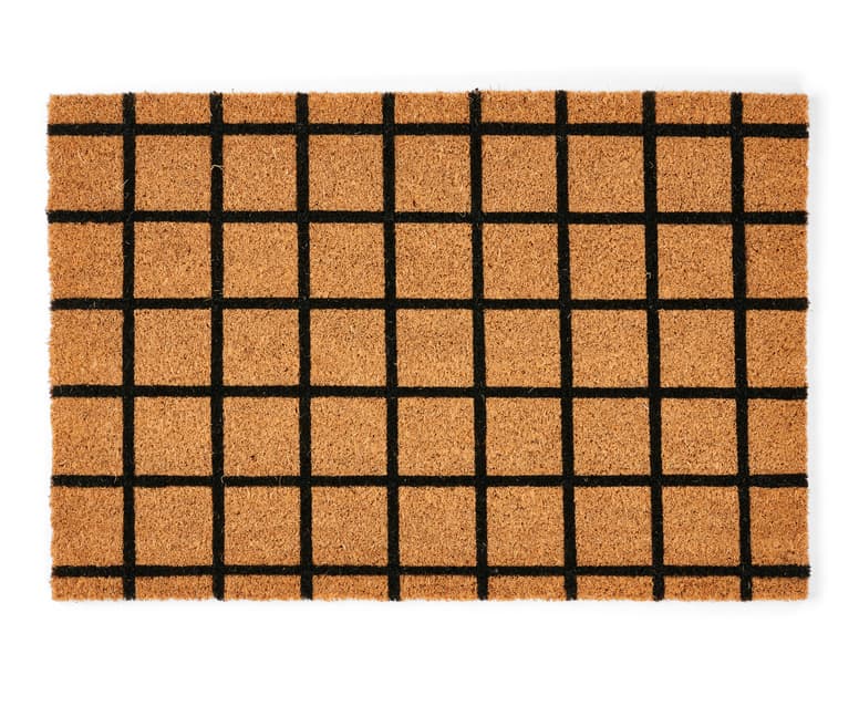 CHECKO Natural doormat, W 40 x L 60 cm