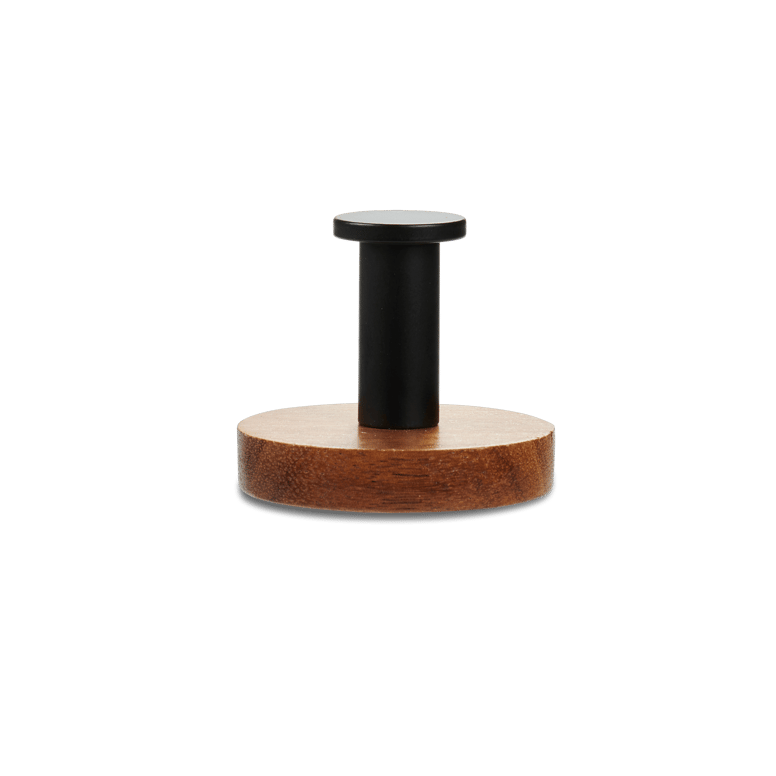 Casa CLEO Black single hook, H 4 cm - Ø 4,8 cm