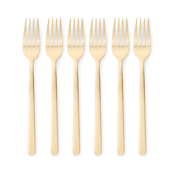 OLIVIA S/6 FORKS GOLD