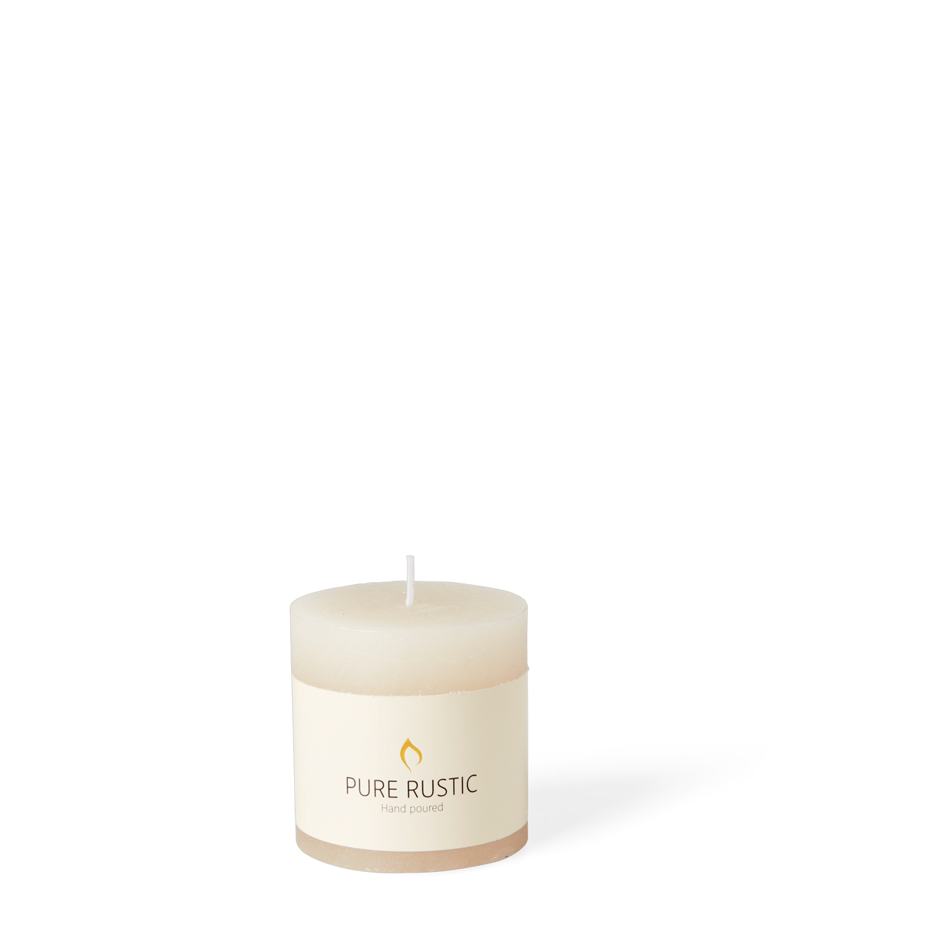 Casa RUSTIC CANDLE BEIGE 7X7 CM