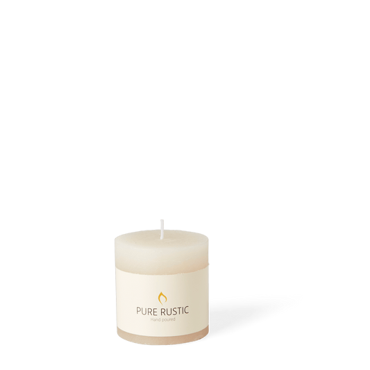 Casa RUSTIC CANDLE BEIGE 7X7 CM