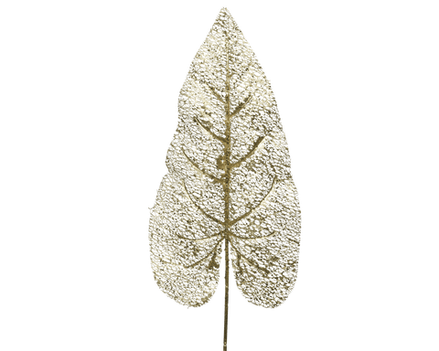 Decorative branch, L18 x W3 x H70 cm, gold