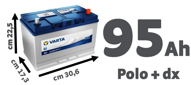 Bricocenter VARTA BATTERY BLUE DYNAMIC 95 AH RIGHT POLE -