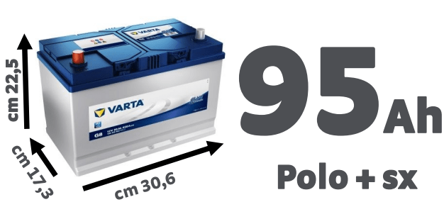 Bricocenter VARTA BATTERY BLUE DYNAMIC 95 AH POLO SX -