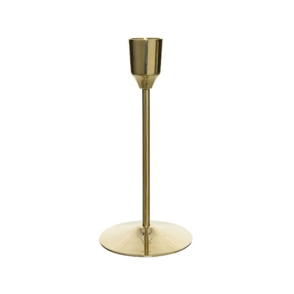 GOLD CANDELABRA H20.5 DIAM 7 CM