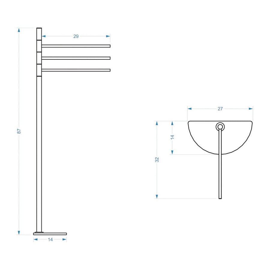Bricocenter PRACTICAL CHROME TOWEL STAND