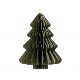 GREEN PAPER TREE WITH GOLD GLITTER 20